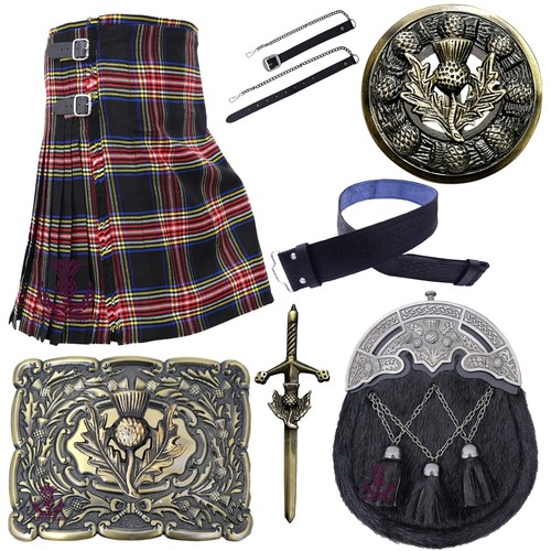 Traditional kilt outfit black - kilt,