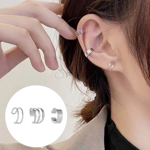 Simple 3pcs ear cuff - 3pcs, cartilage