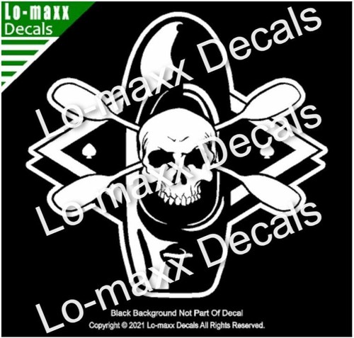 Playboat skull and paddles - playboat,