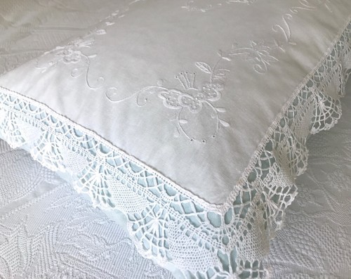 Antique pillow sham layover - antique,