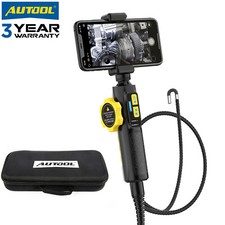 AUTOOL Industrial Endoscope Inspection Camera Borescope Camera Two-Way 210° IP67