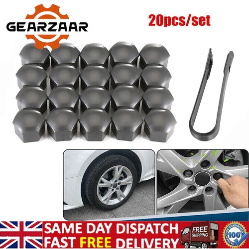 20x 17mm grey wheel nut - 17mm,