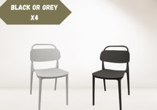 Rosemark Chairs Bistro Kitchen Cafe Garden Dining Chair Outdoor Indoor 6 style's