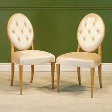 Set of 8 French country oak