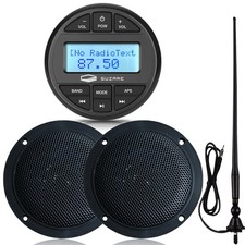 Boat DAB+ Radio Kit Waterproof Marine Stereo Receiver and Speakers and Antenna