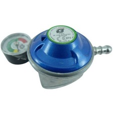 Butane Push Fit Gas Regulator + Dial Level Gauge Caravan Boat Motorhome