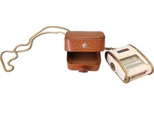 Sixtomat Vintage Light Meter with Original Case and Chain Accessory