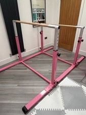 Kids Adjustable Parallel Bars 3-5ft Pink