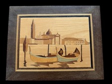 Vintage Venice Marquetry Wood