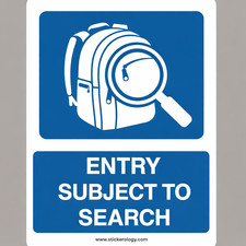 ENTRY SUBJECT TO SEARCH