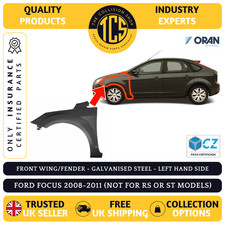 FOR FORD FOCUS 2008-2011 FRONT WING/FENDER INSURANCE CERTIFIED - LEFT HAND SIDE
