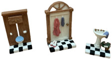Doll House Victorian Furniture Avon Miniature Collectable Powder Room
