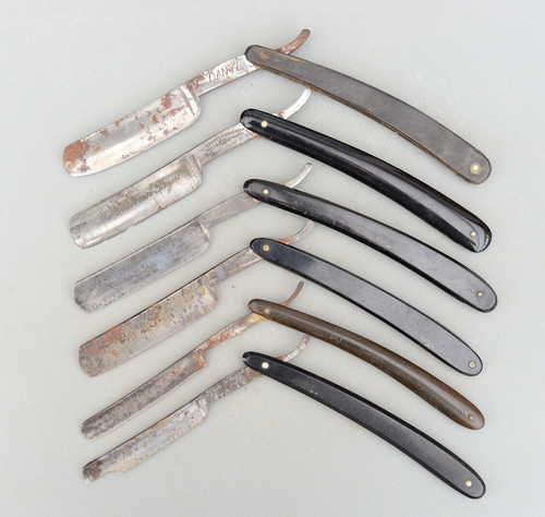 Set vintage straight razor - set, 6