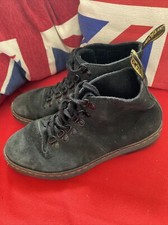 DR MARTENS LAHAVA WOMEN'S LEATHER SUEDE LACED UP ANKLE BOOTS BLACK SIZE UK5 EU38