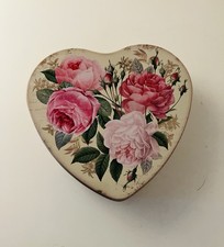 Vintage Style Heart Shaped Tin