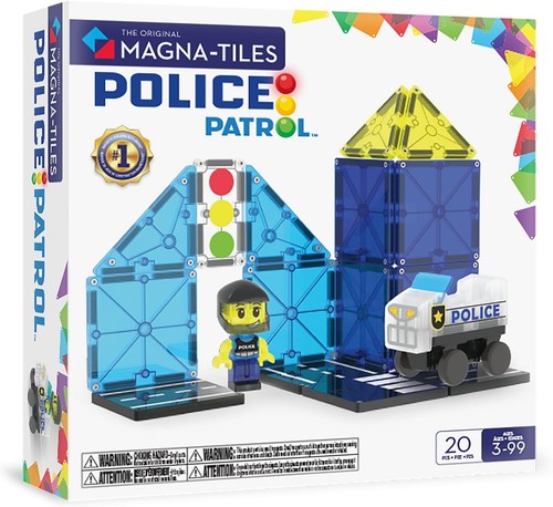 Magna tiles police patrol - magna-tiles,