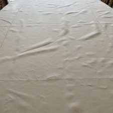 Vintage White Cotton  Table Cloth. 