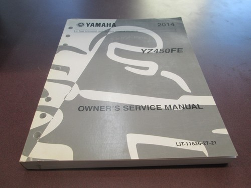 Yamaha yz450fe service manual - yamaha,