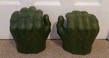 Marvel Avengers Incredible Hulk Open Grip Green Gloves Hands For Children Toy 