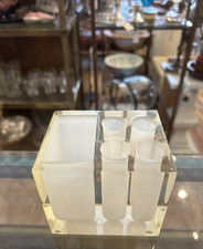 Vintage Modern Lucite Bath Vanity Toothbrush Bath Holder Organizer Guzzini?