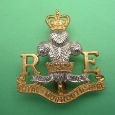 The Royal Monmouthshire Engineers (Firmin) British Army/Military Hat/Cap Badge