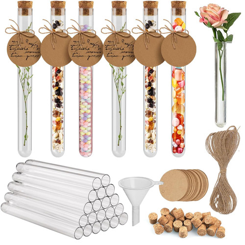 Plastic test tubes 20pcs - plastic,