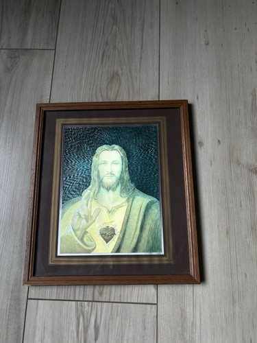 Hologram foil print christ - print,