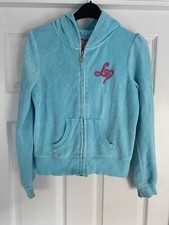 Girls blue lipsy full zip hoodie - size 13-14 years