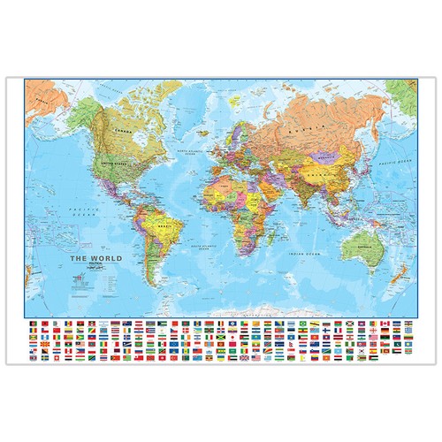 Map the world with - the,