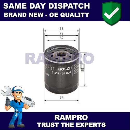 Rampro oil filter - filter, 25