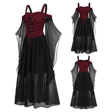 Halloween Women Renaissance Medieval Gothic Witch Costume-Fancy Dress Cosplay UK