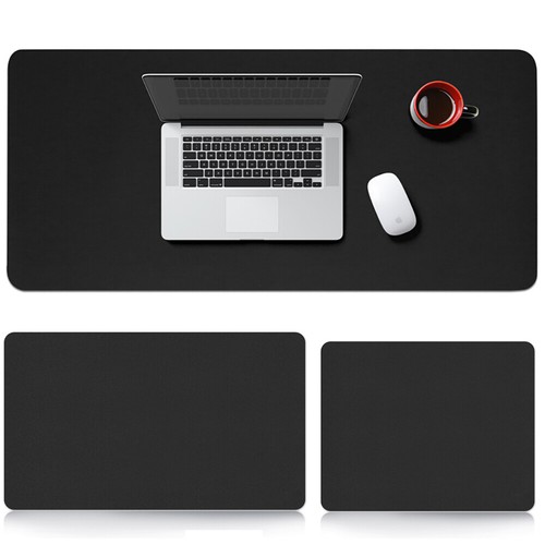 Leather computer desk - computer, mat