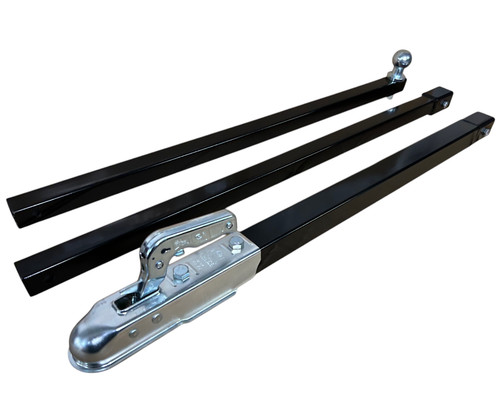 Boat trailer launching pole - trailer,