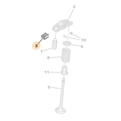 Genuine timing rocker - 1x,