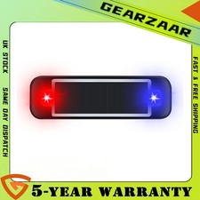 Warning Light Red + Blue Sign