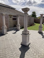 Large concrete pergola - large,