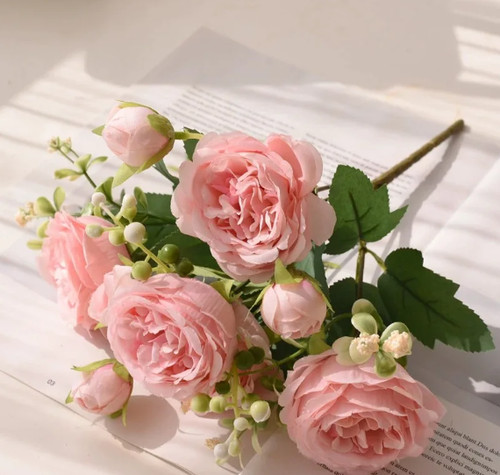 30cm rose pink artificial - rose,