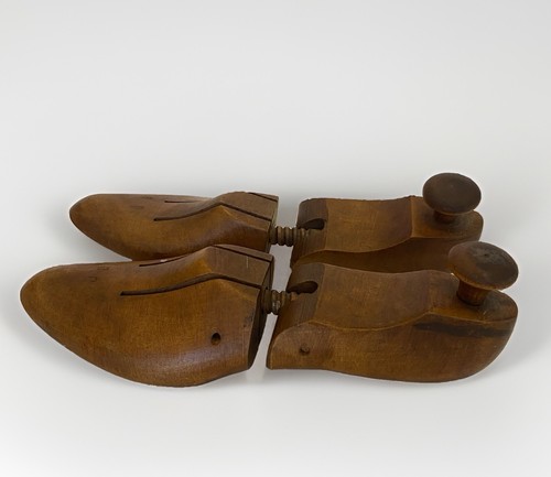 Vintage solid wood shoe - vintage, tree