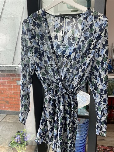 Zara playsuit size crinkle - s,