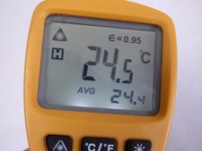 Edison INFRARED THERMOMETER IRT537 3124000K Range -20°C to +537°C Detector Laser