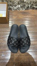 Louis Vuitton Black Sliders