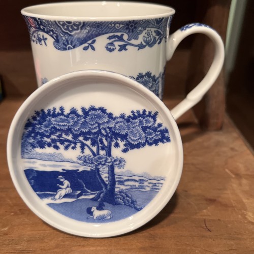 Spode ceramic italian mug blue - spode,