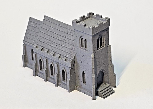 Gauge village church 148 - village, 1:148