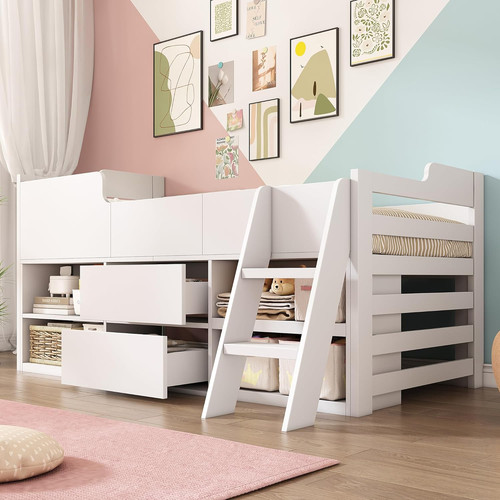 Wooden cabin bed - cabin, 3ft