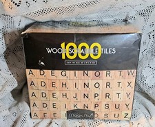 1000 wood scrabble tiles - wood,