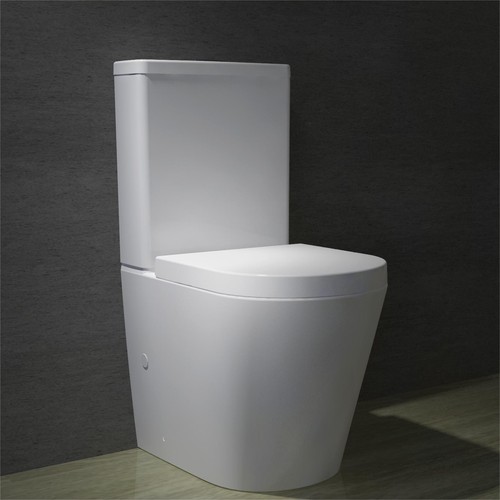 Bathroom rimless round - bathroom, close