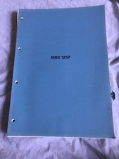 HONDA MBX125F GENUINE FACTORY WORKSHOP MANUAL