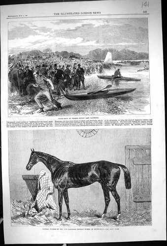 Old 1867 canoe - race, thames