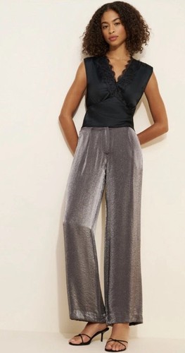 Maeve shimmered pleated - shimmered, wide