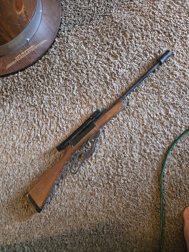 Antique toy wooden gun rifle - gun,